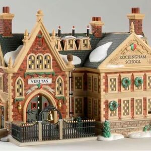 Dickens Village Rockingham School Holiday Decor